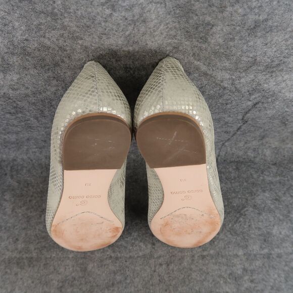 Corso Como Shoes Womens 7 Ballet Flats Fashion Leather Classic Callie Metallic - Picture 10 of 14